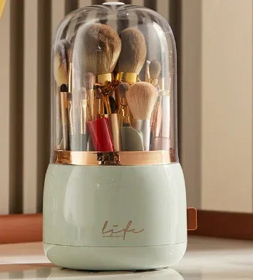 360°Rotating Makeup Organizer Makeup Brush Holder Cosmetic Storage Box Makeup Storage Organizer Pencil Case Lipstick Organizer