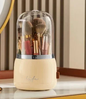 360°Rotating Makeup Organizer Makeup Brush Holder Cosmetic Storage Box Makeup Storage Organizer Pencil Case Lipstick Organizer