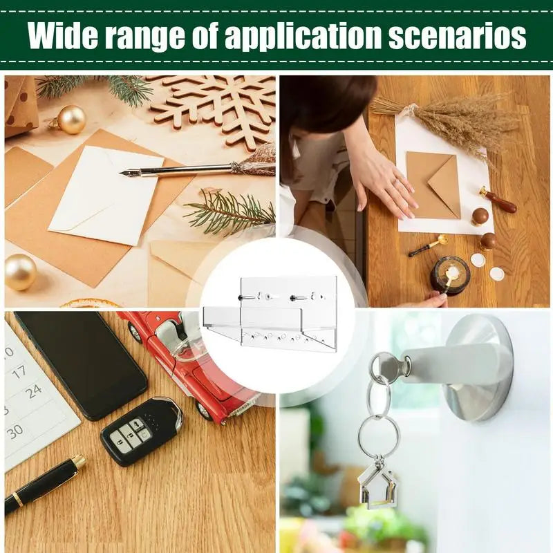 Key Holder Wall Mount Clear Acrylic Entryway Key Rack With 6 Hooks Shelf Storage Wall Organizer For Living Room Kitchen Hallway