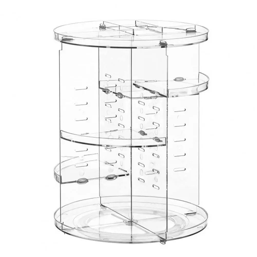 360 Degree Rotation Storage Rack 360 Rotating Makeup Organizer with 8 Adjustable Layers for Skincare Storage for Vanity