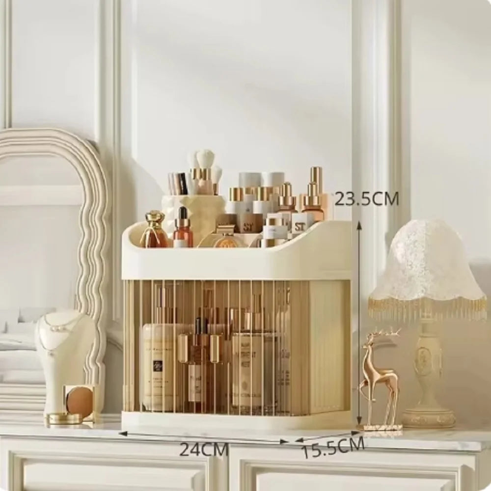 Cosmetics Storage Box Large Capacity Dressing Table Skin Care Products Storage Rack Drawer Type Organizer Desktop Dust Storage