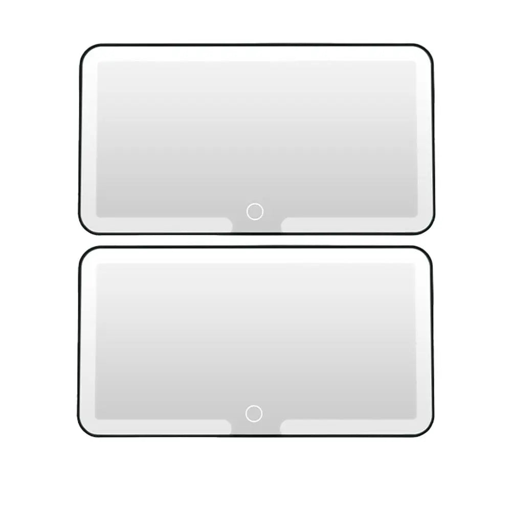 Sun Visor Mirror for Car Makeup Vanity Mirror Car Sunshade Makeup Mirror with Dimmable Led Light For Truck SUV, Rectangular N4D2