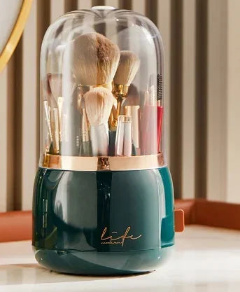 360°Rotating Makeup Organizer Makeup Brush Holder Cosmetic Storage Box Makeup Storage Organizer Pencil Case Lipstick Organizer