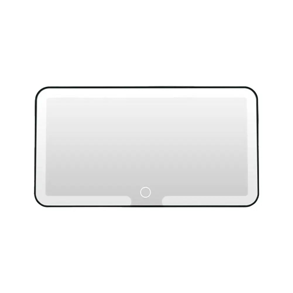 Sun Visor Mirror for Car Makeup Vanity Mirror Car Sunshade Makeup Mirror with Dimmable Led Light For Truck SUV, Rectangular N4D2